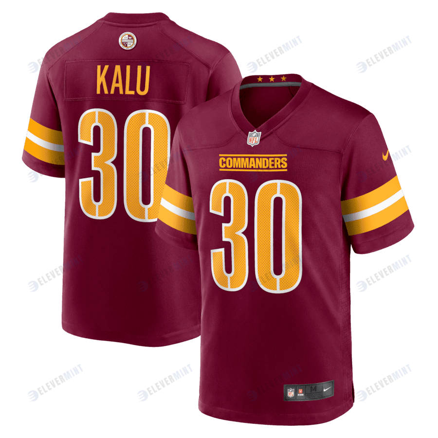 Joshua Kalu 30 Washington Commanders Game Men Jersey - Burgundy