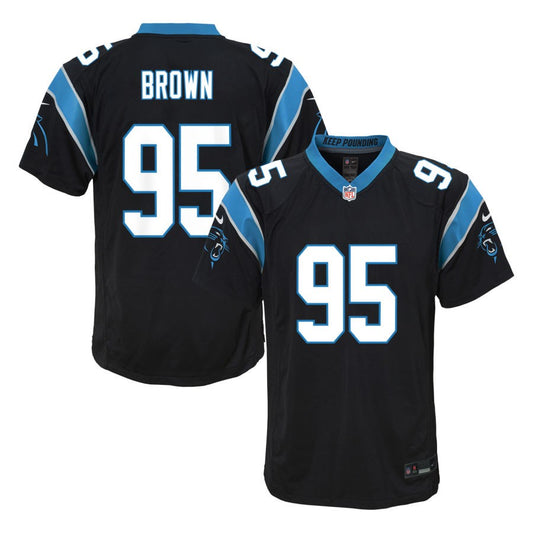 Derrick Brown  Carolina Panthers Nike Youth Game Jersey - Black