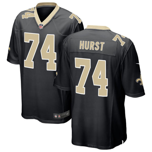 James Hurst New Orleans Saints Nike Game Jersey - Black