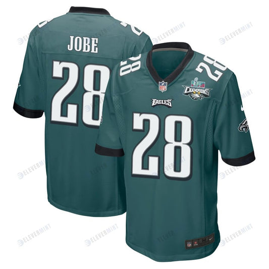 Josh Jobe 28 Philadelphia Eagles Super Bowl LVII Champions 2 Stars Men Game Jersey - Midnight Green