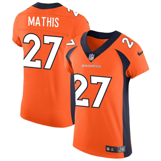 Damarri Mathis Denver Broncos Nike Vapor Untouchable Elite Jersey - Orange