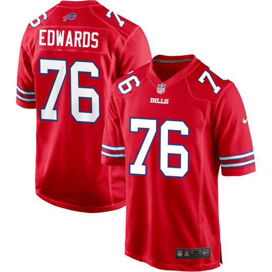 David Edwards Buffalo Bills Nike Alternate Game Jersey - Red