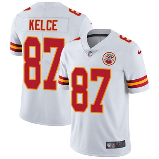 Men's Kansas City Chiefs Travis Kelce Limited Player Jersey White