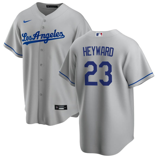 Jason Heyward Los Angeles Dodgers Nike Road Replica Jersey - Gray