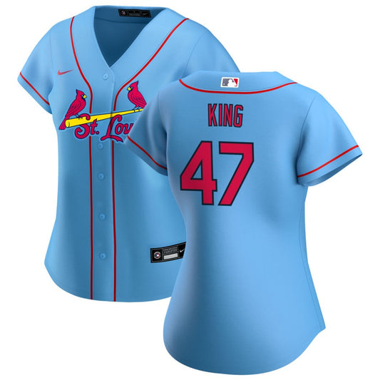 John King St. Louis Cardinals Nike Women's Alternate Replica Jersey - Blue