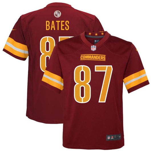 John Bates Washington Commanders Nike Youth Game Player Jersey - Burgundy