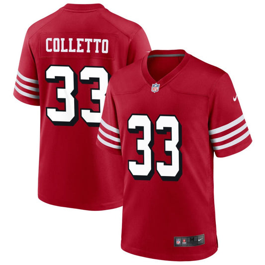 Jack Colletto San Francisco 49ers Nike Alternate Game Jersey - Scarlet