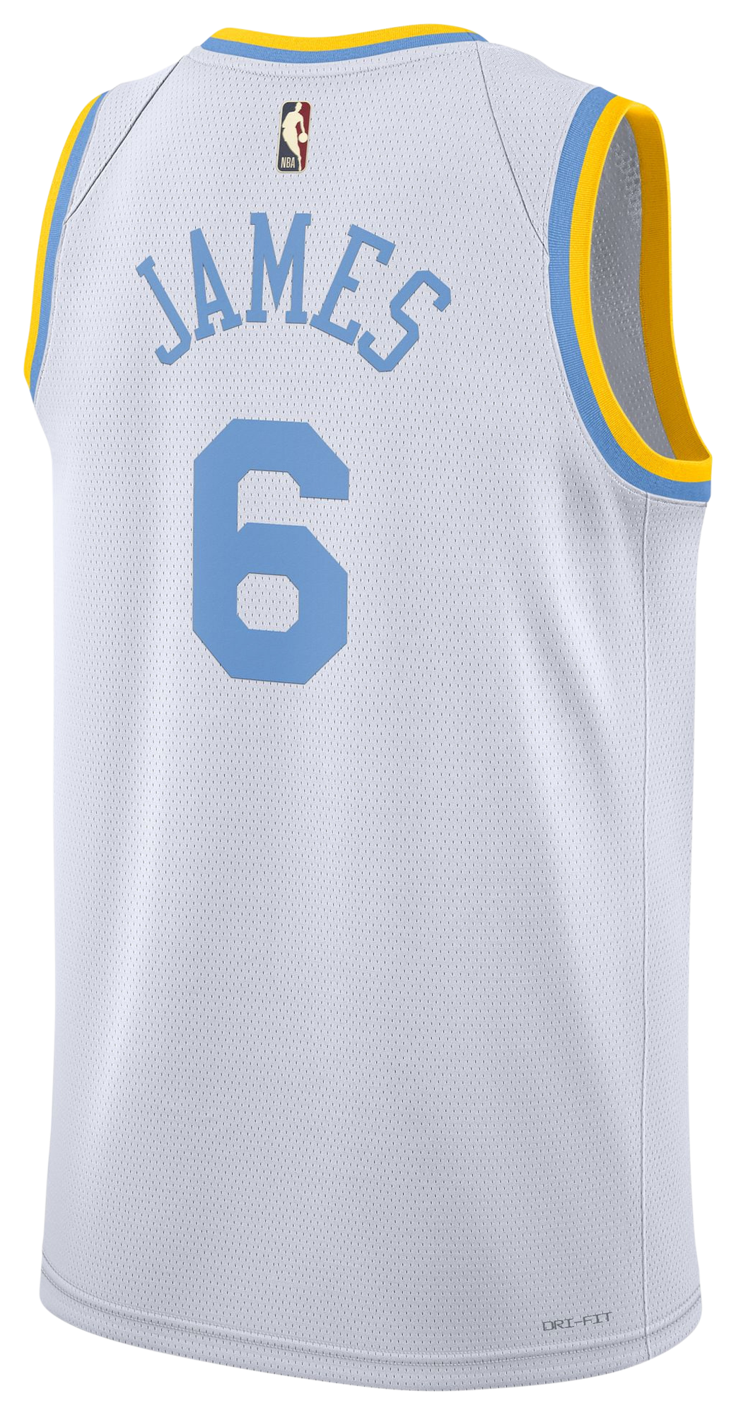 Men's James Lebron Nike Lakers HWC Jersey - White