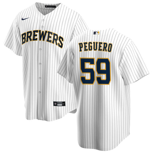 Elvis Peguero Milwaukee Brewers Nike Alternate Replica Jersey - White