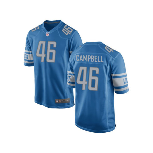 Jack Campbell Detroit Lions Nike Youth Team Color Game Jersey - Blue