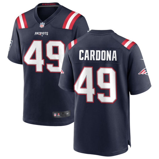 Joe Cardona Nike New England Patriots Game Jersey - Navy