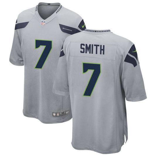 Geno Smith Seattle Seahawks Nike Alternate Game Jersey - Gray