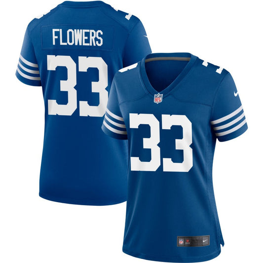 Dallis Flowers Indianapolis Colts Nike Women's Alternate Jersey - Royal