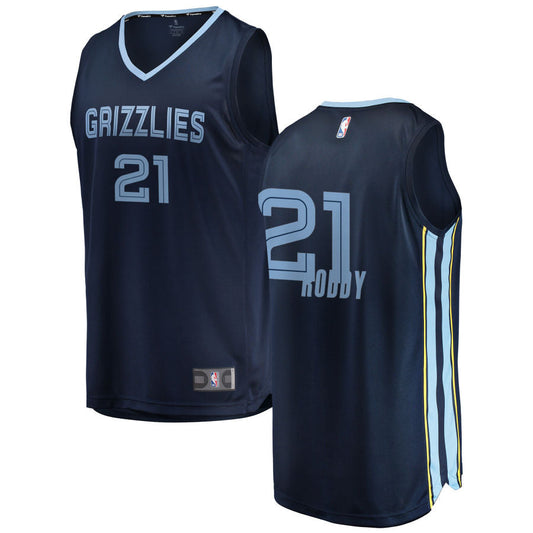 David Roddy Memphis Grizzlies Fanatics Branded Youth 2018/19 Fast Break Replica Jersey Navy - Icon Edition