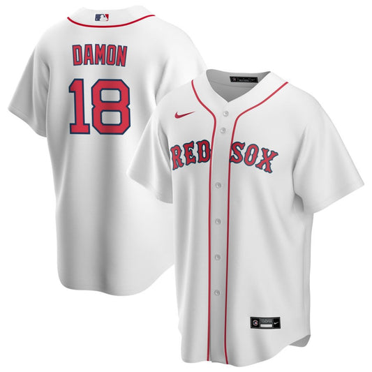 Johnny Damon Boston Red Sox Nike Home RetiredReplica Jersey - White