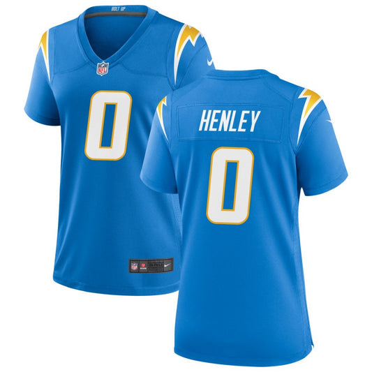 Daiyan Henley Los Angeles Chargers Nike Women's Game Jersey - Powder Blue