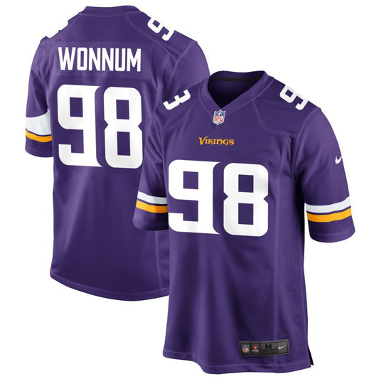 D.J. Wonnum Minnesota Vikings Nike Game Jersey - Purple