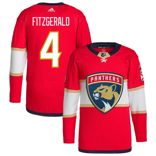 Casey Fitzgerald Florida Panthers adidas Home Primegreen Authentic Pro Jersey - Red