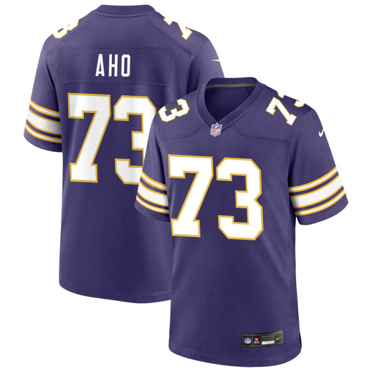 Junior Aho Minnesota Vikings Nike Classic Game Jersey - Purple