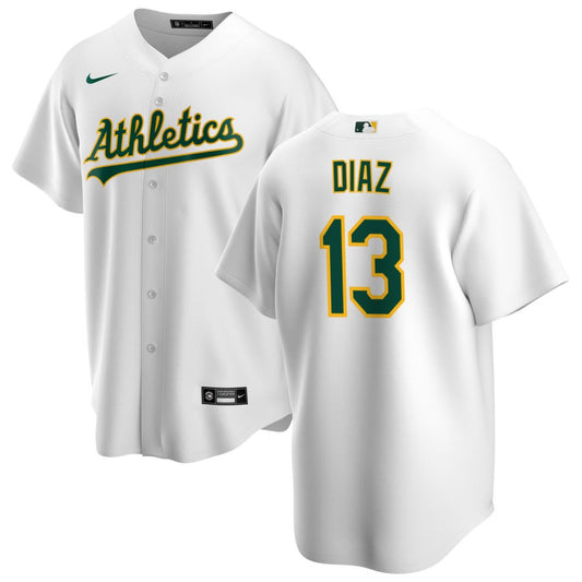 Jordan Diaz Oakland Athletics Nike Home Replica Jersey - White