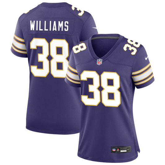 Jaylin Williams Minnesota Vikings Nike Women's Classic Game Jersey - Purple