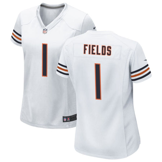 Justin Fields Chicago Bears Nike Women's Game Jersey - White
