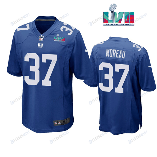 Fabian Moreau 37 New York Giants Super Bowl LVII Super Bowl LVII Royal Men Game Jersey
