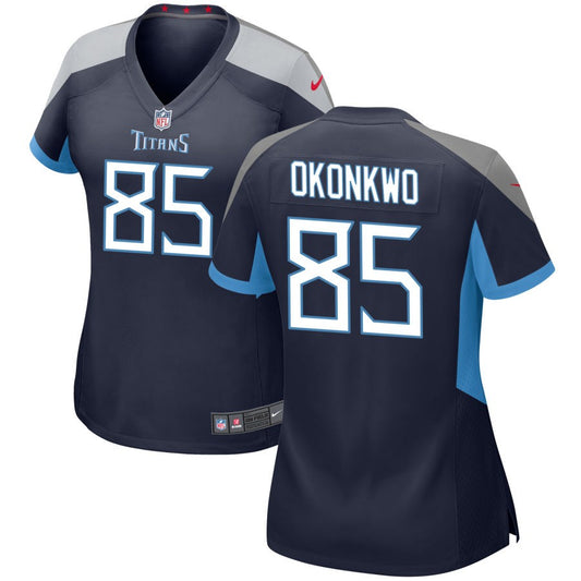 Chigoziem Okonkwo Tennessee Titans Nike Women's Game Jersey - Navy