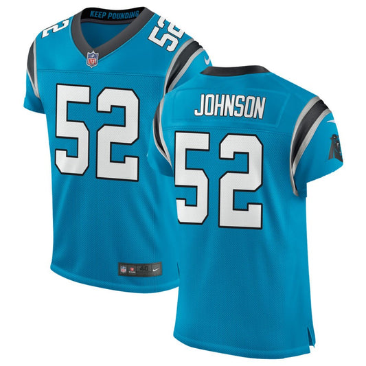 DJ Johnson Carolina Panthers Nike Classic Elite Jersey - Blue