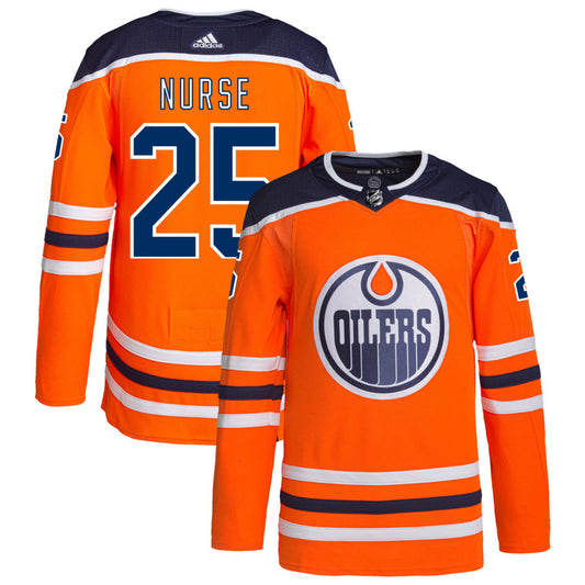 Darnell Nurse Edmonton Oilers adidas Home Authentic Pro Jersey - Orange