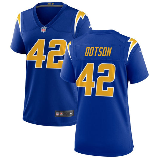 Elijah Dotson Los Angeles Chargers Nike Women's Alternate Game Jersey - Royal