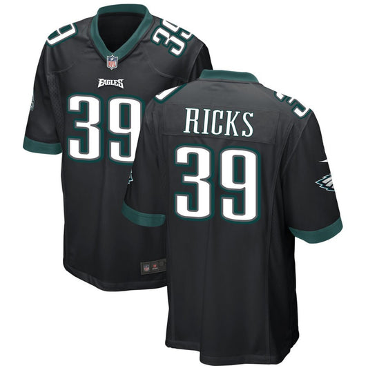 Eli Ricks Philadelphia Eagles Nike Alternate Game Jersey - Black