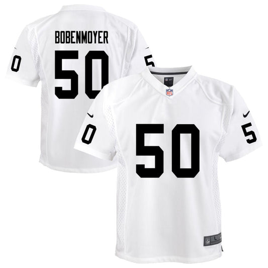 Jacob Bobenmoyer Las Vegas Raiders Nike Youth Team Game Jersey - White