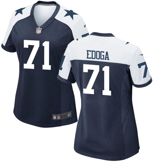Chuma Edoga Dallas Cowboys Nike Women's Alternate Game Jersey - Navy