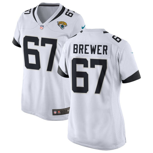 Chandler Brewer Jacksonville Jaguars Nike Women's Game Jersey - White