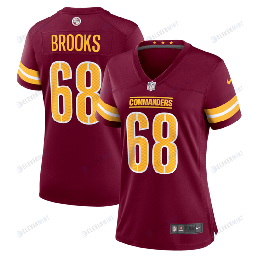 Curtis Brooks 68 Washington Commanders Women's Game Jersey - Burgundy