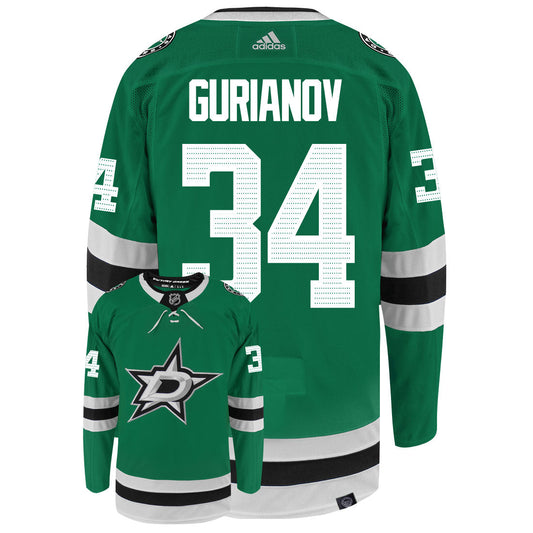 Denis Gurianov Dallas Stars Adidas Primegreen Authentic NHL Hockey Jersey