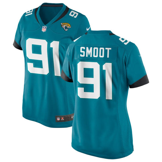 Dawuane Smoot Jacksonville Jaguars Nike Women's Alternate Jersey - Teal