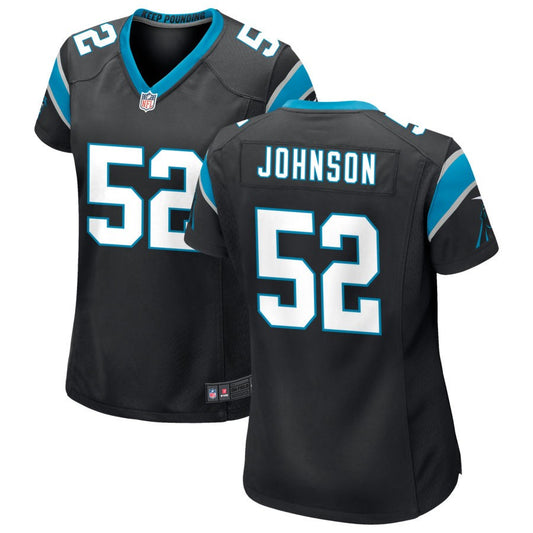 DJ Johnson Carolina Panthers Nike Women's Game Jersey - Black