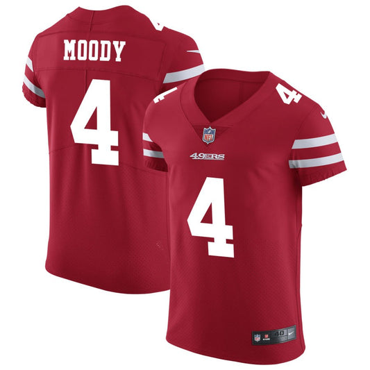 Jake Moody San Francisco 49ers Nike Vapor Untouchable Elite Jersey - Scarlet