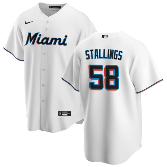 Jacob Stallings Miami Marlins Nike Youth Home Replica Jersey - White