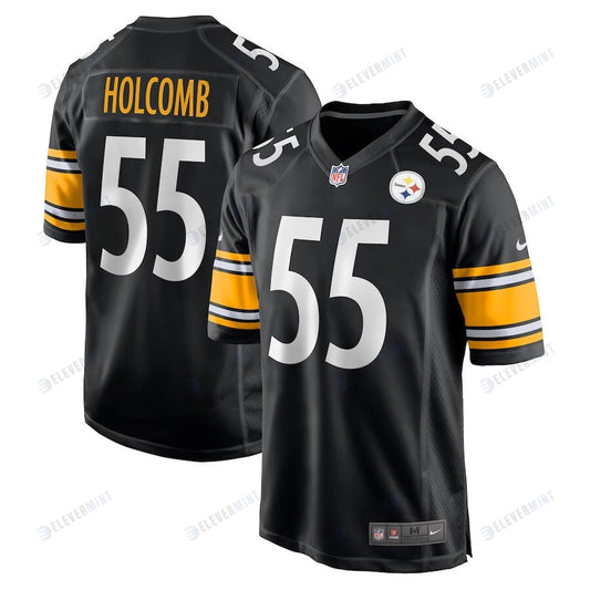Cole Holcomb 55 Pittsburgh Steelers Men's Player Game Jersey - Black