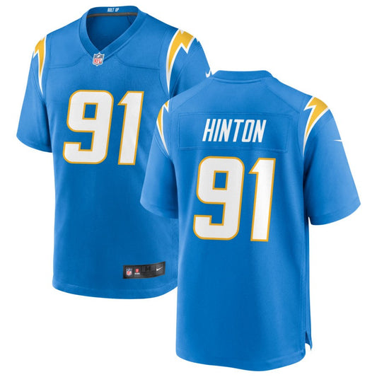 Christopher Hinton Los Angeles Chargers Nike Game Jersey - Powder Blue