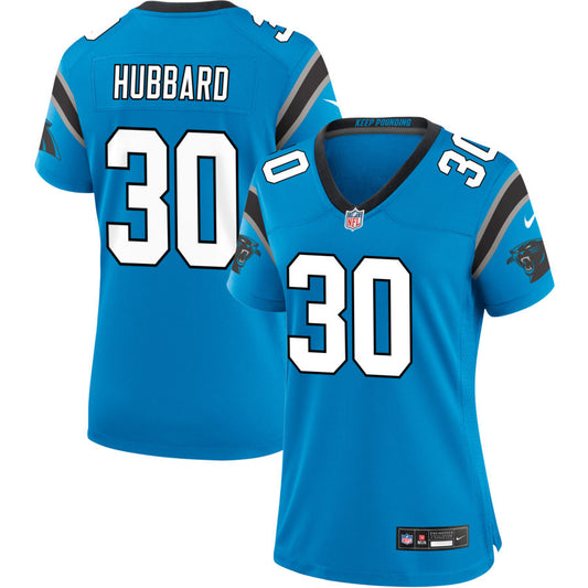 Chuba Hubbard  Carolina Panthers Nike Women's Alternate Game Jersey - Blue