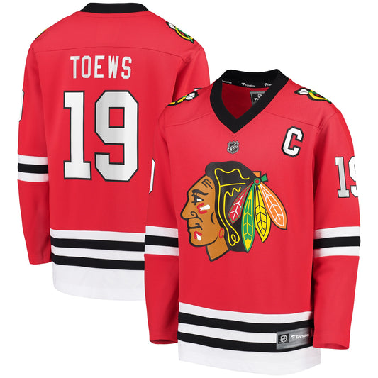 Jonathan Toews Chicago Blackhawks Fanatics Branded Youth Replica Player Jersey - Red