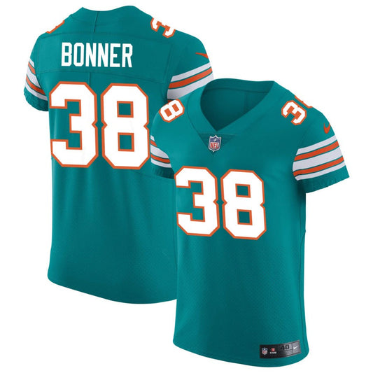 Ethan Bonner Miami Dolphins Nike Elite Vapor Untouchable Jersey - Aqua