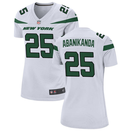 Israel Abanikanda New York Jets Nike Women's Game Jersey - White