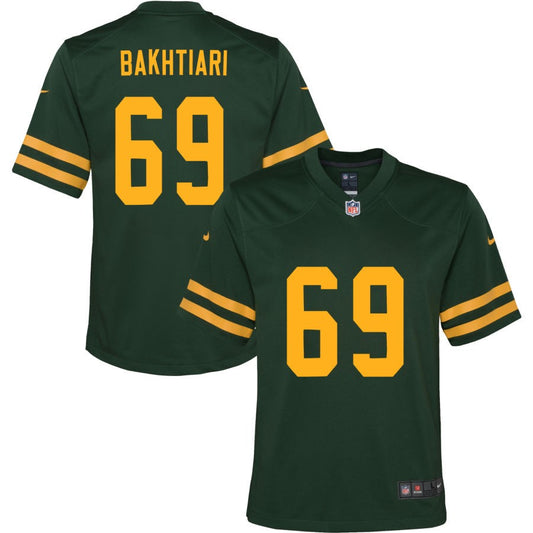 David Bakhtiari Green Bay Packers Nike Youth Alternate Jersey - Green