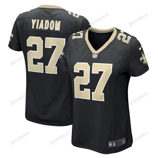 Isaac Yiadom 27 New Orleans Saints Women Team Game Jersey - Black