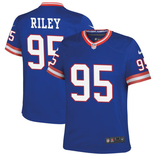Jordon Riley New York Giants Nike Youth Classic Game Jersey - Royal